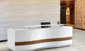 Rapi dan Praktis Meja Counter Kantor yang Multifungsi