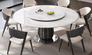 Meja Makan Bundar untuk Sentuhan Interior Elegan