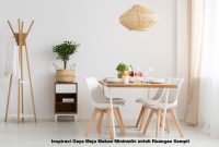 Inspirasi Gaya Meja Makan Minimalis untuk Ruangan Sempit
