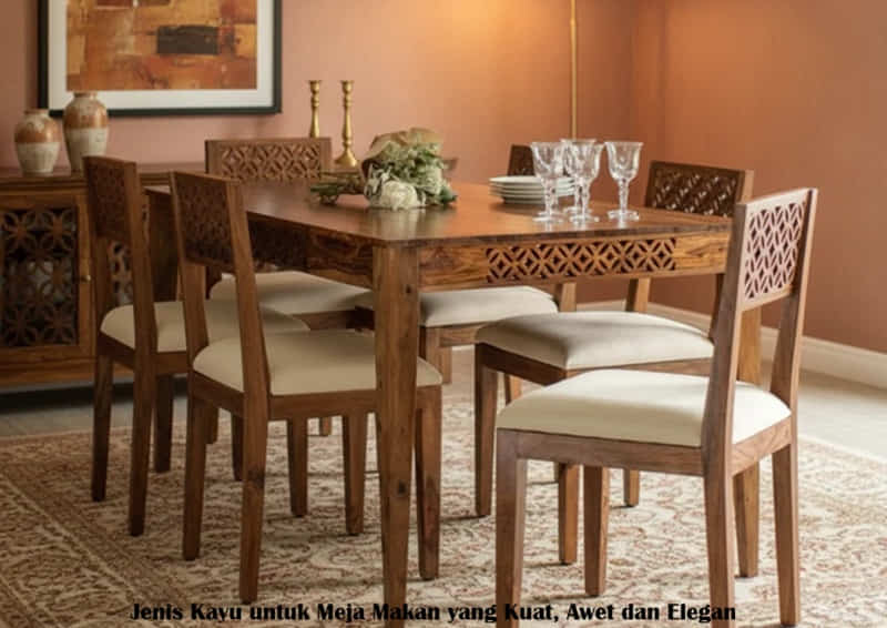 Jenis Kayu untuk Meja Makan yang Kuat, Awet dan Elegan